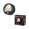 ENDURA Style USB Wall Step Round Sensor IP44 Dark Grey