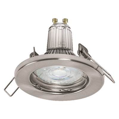 Spot Essential 5x2.6W GU10 Brushed Nickel