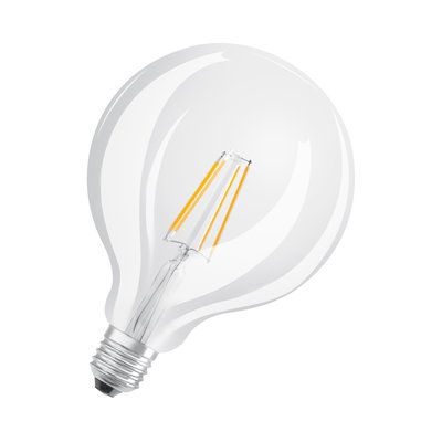 LED Star Globe 125 40 Filament 4W 827 Clear E27