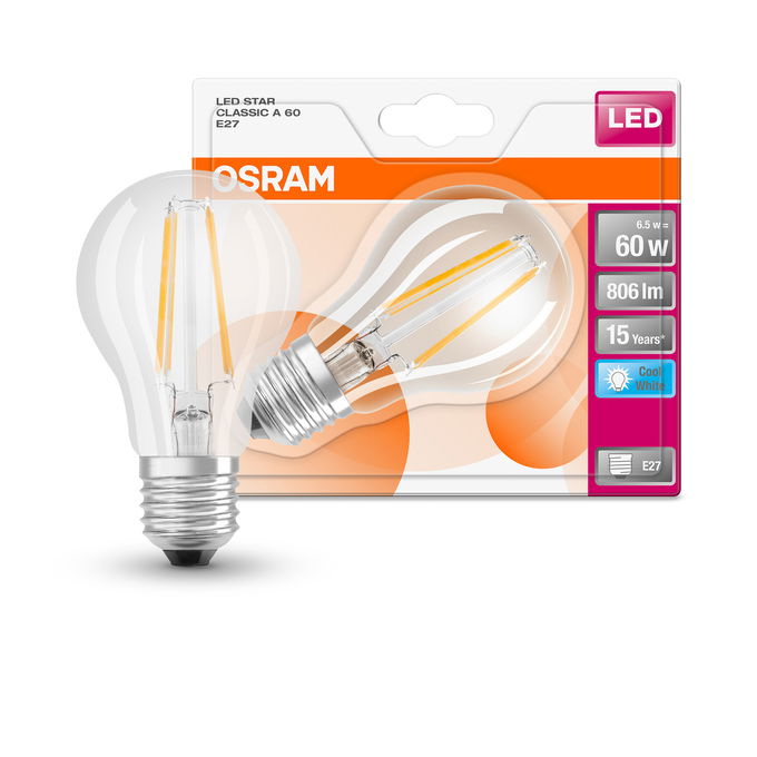LED STAR CLAS A 60  6.5 W/4000 K E27