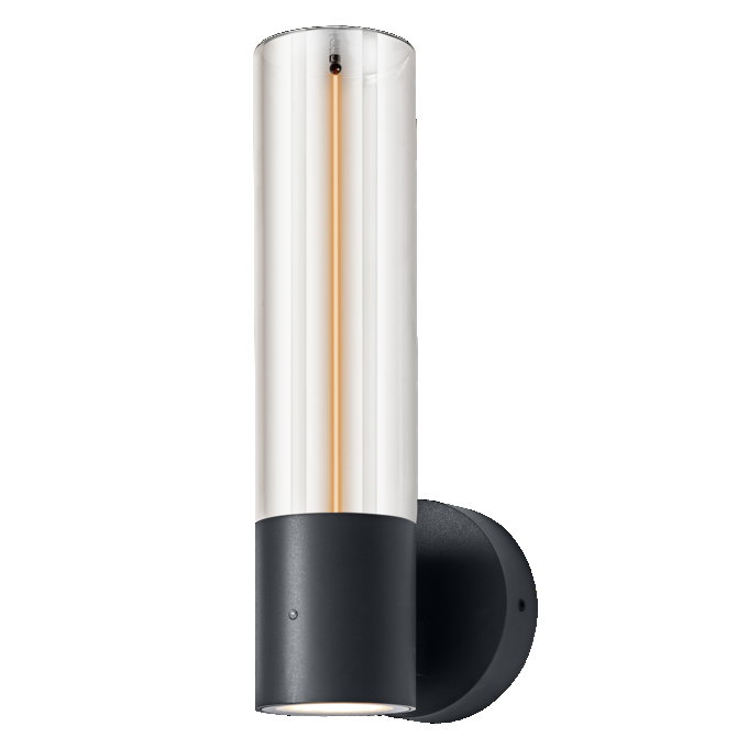 ENDURA Decor Filament Wall Daylight Sensor 8W IP54 Dark Grey