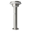 ENDURA Style Solar 40cm Post Sensor Double Circle 6W Stainless Steel