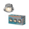 LED Spot Set DIM Recess IP44 Adjustable 4.9W 827 36° Satin Nickel