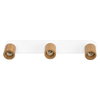LED Spot Brick 3xGU10 White and Wood