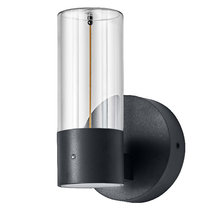 ENDURA Decor Filament Wall Daylight Sensor 6.5W IP54 Dark Grey