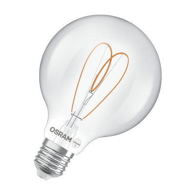 Vintage 1906 Globe 95 60 Heart Filament DIM 7.2W 927 Clear E27