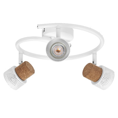 Decor Spot Cork GU10 White Spiral 3x3.4W 927 DIM