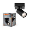 LED Spot Octagon GU10 Black 1x3.4W 927 DIM