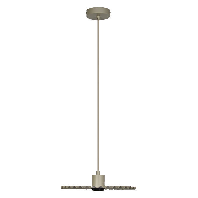Decor Plissee Pendant E27 Beige