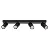 LED Spot Octagon GU10 Black 4x3.4W 927 DIM
