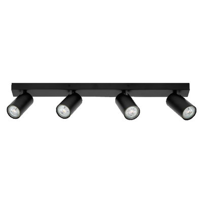 LED Spot Octagon GU10 Black 4x3.4W 927 DIM