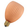 DECOR LED FLAT LAMP 3.5W 827 E27 Non-DIM IN COLOURED GLASS OVAL ORANGE
