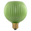 DECOR LED FLAT LAMP 3.5W 827 E27 Non-DIM IN COLOURED GLASS GLOBE GREEN