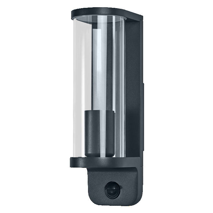 ENDURA Classic Tubular Wall Sensor E27 IP44 Dark Grey