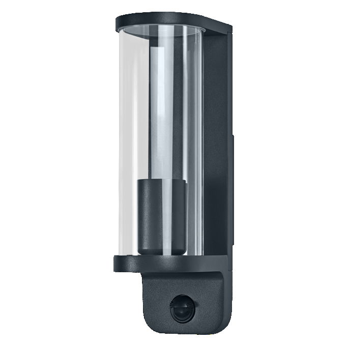 ENDURA Classic Tubular Wall Sensor E27 IP44 Dark Grey