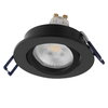Spot Set Recess GU10 Dim Adjustable Click 6W 827 Black