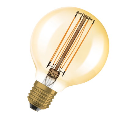 Vintage 1906 Globe 80 60 Filament DIM 8.8W 822 Gold E27