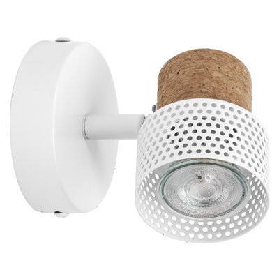 Decor Spot Cork GU10 White 1x3.4W 927 DIM