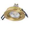 Spot Set Recess GU10 Dim Adjustable Click 6W 827 Satin Gold