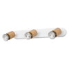 LED Spot Brick 3xGU10 White and Wood