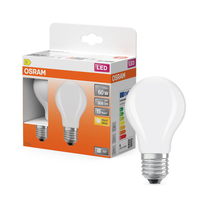 LED Star Classic A 60 Filament 5.9W 827 Frosted E27
