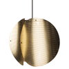 Decor Folded Globe Pendant E27 Gold