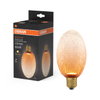 DECOR LED FLAT LAMP 3.5W 827 E27 Non-Dim  IN CRACKED GLASS LONG ORANGE