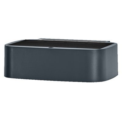 ENDURA  Style Solar Daylight Sensor Wall Updown IP65 Dark Grey