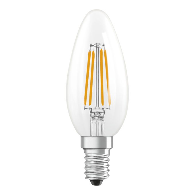 LED Star Classic B 40 Filament 3.4W 827 Clear E14