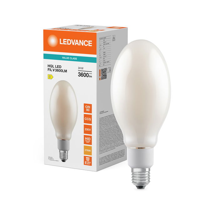 HQL LED FILAMENT VALUE 3600LM 24W 827 E27