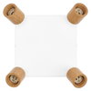 LED Spot Brick 4xGU10 Plate White and Wood