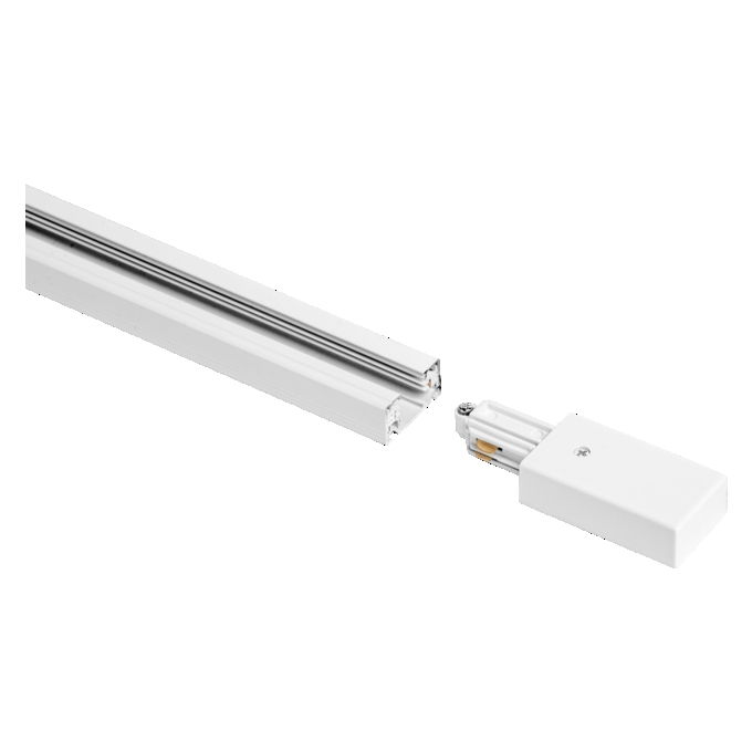 Tracklight Supply Connector White