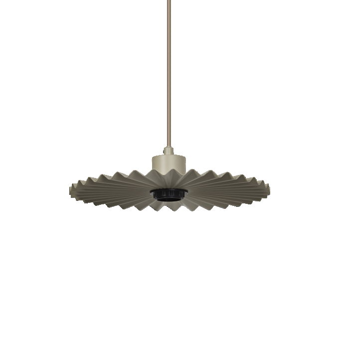 Decor Plissee Pendant E27 Beige