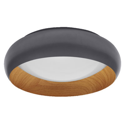 Orbis Livia 300MM 16W 830 Click DIM Grey and Wood Decor