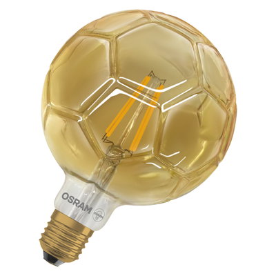 Vintage 1906 Globe 35 Filament SOCCER 4W 818 Clear Gold E27