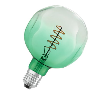 Vintage 1906 Globe ET 124 18 Filament DIM 4.5W 816 Green E27
