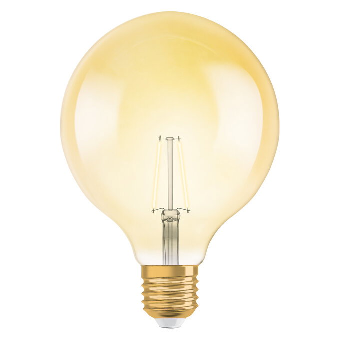 Vintage 1906 Globe 22 Filament 2.5W 824 Gold E27