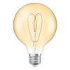 Vintage 1906 Globe 95 60 Heart Filament DIM 8W 922 Gold E27