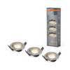 Spot Set Adj Simple Dim 3 x 4.9W 2700K Brushed Nickel