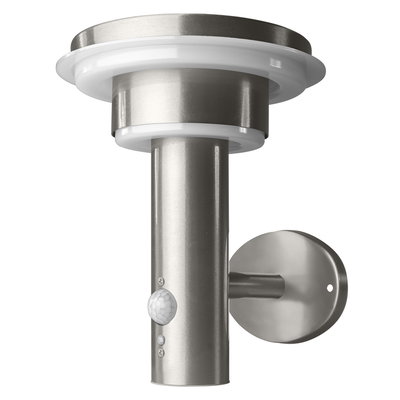 ENDURA Style Solar Wall Sensor Double Circle 6W Stainless Steel