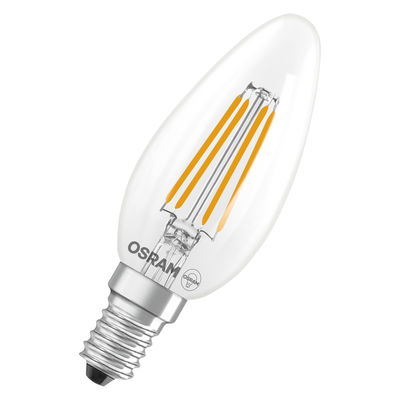 LED Star Classic B 40 Filament 3.4W 827 Clear E14