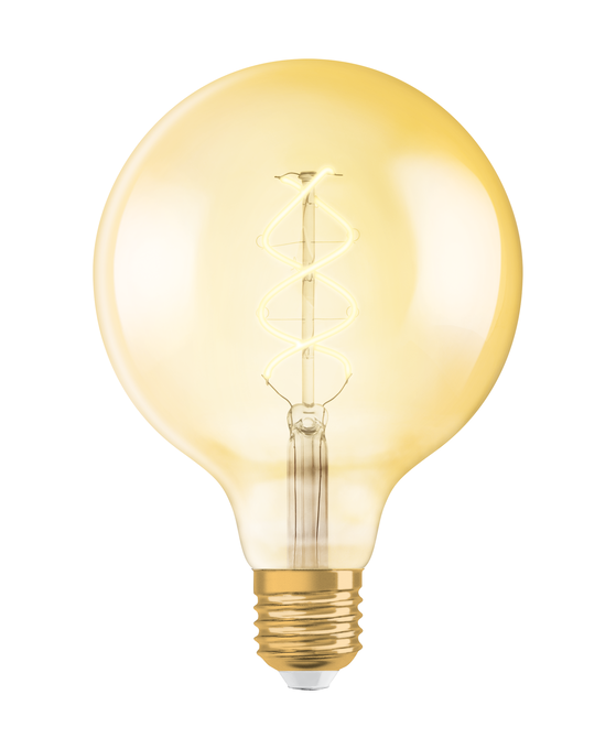 Vintage 1906 Globe 28 Filament 4W 820 Gold E27