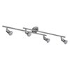 LED Spot Cylinder 4xGU10 Brushed Nickel