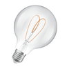 Vintage 1906 Globe 95 60 Heart Filament DIM 7.2W 927 Clear E27