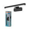ORBIS Disc Bar Bathroom Mirror 400mm Black Click-CCT IP44