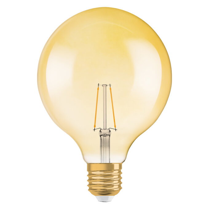 Vintage 1906 Globe 22 Filament 2.5W 824 Gold E27