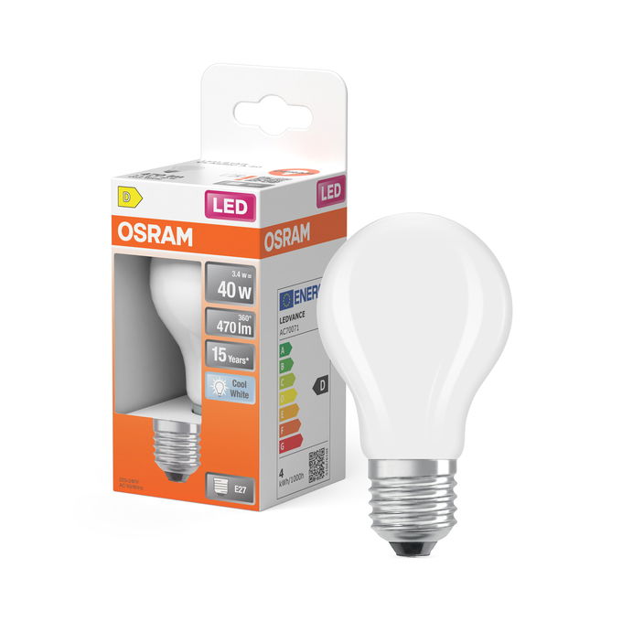 LED Star Classic A 40 Filament 3.4W 840 Frosted E27
