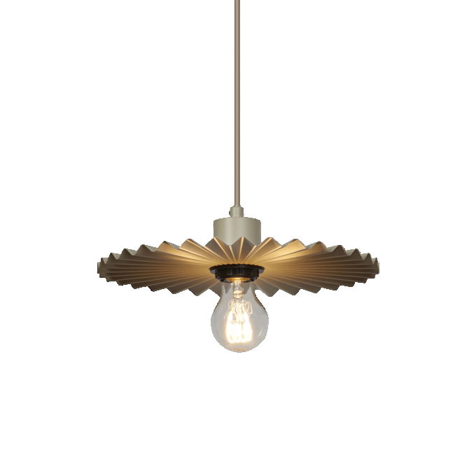 Decor Plissee Pendant E27 Beige