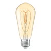 Vintage 1906 Edison 40 Heart Filament DIM 4.9W 922 Gold E27
