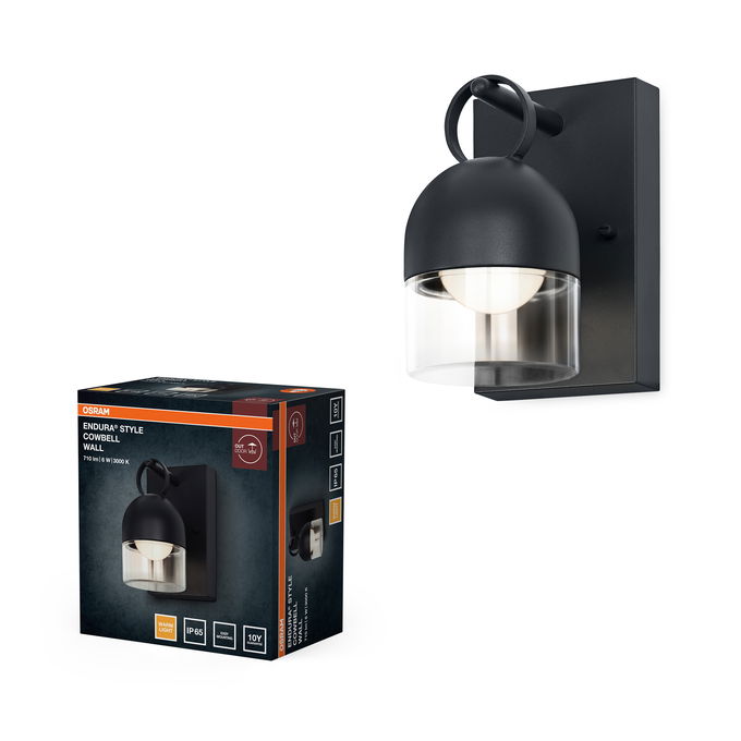 ENDURA Style Cowbell IP65 Wall 6W Dark Grey